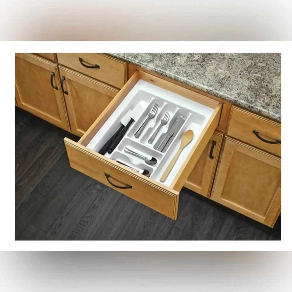 Rev-A-Shelf - CT-3W-52 - Large White Cutlery Tray Drawer Insert